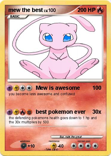 Pokemon mew the best
