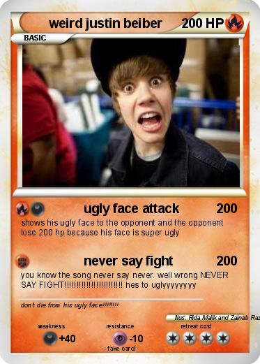 Pokemon weird justin beiber