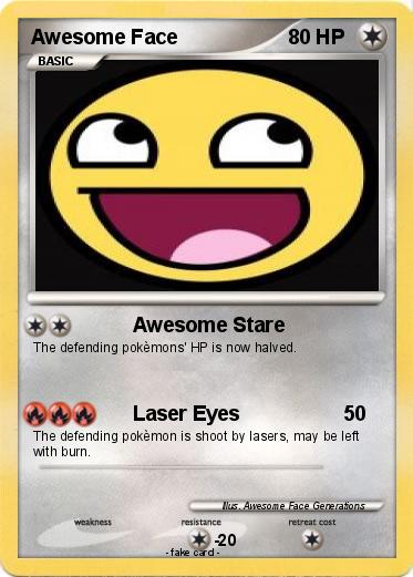 Pokemon Awesome Face
