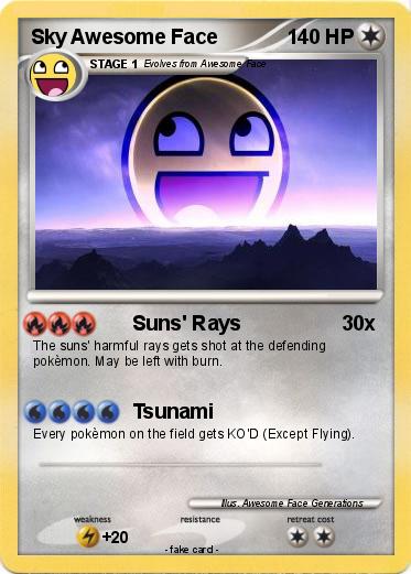 Pokemon Sky Awesome Face