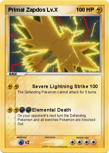 Pokemon Primal Zapdos Lv.X
