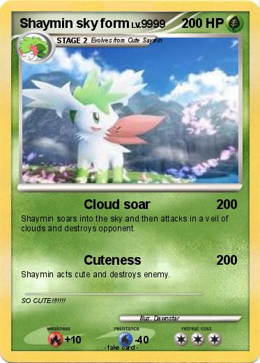Pokemon Shaymin sky form
