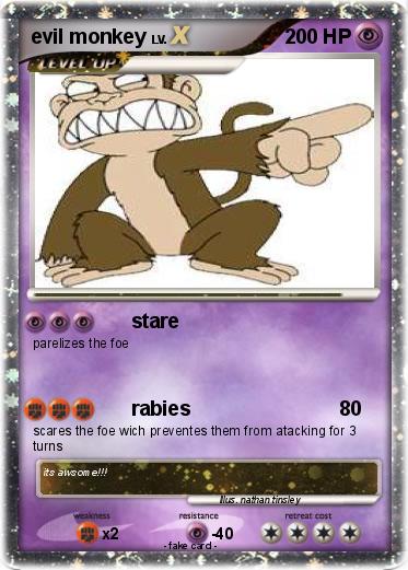 Pokemon evil monkey