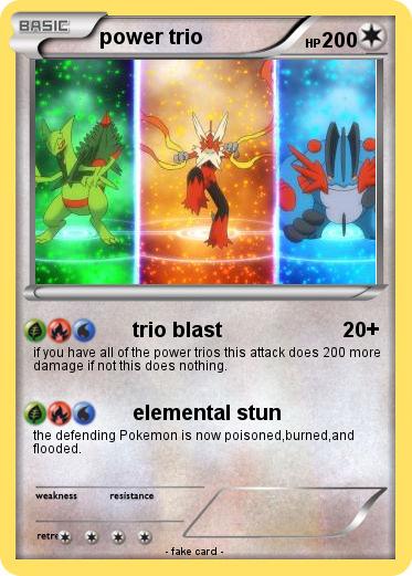 Pokemon power trio
