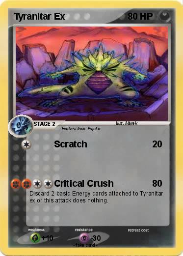 Pokemon Tyranitar Ex