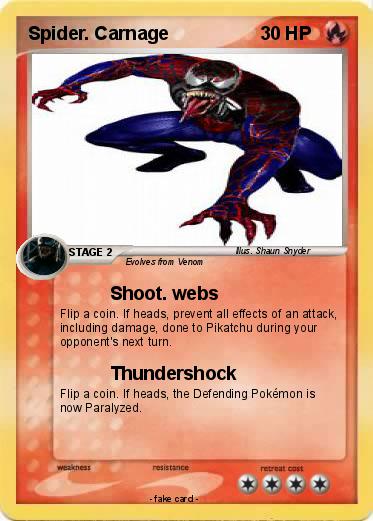 Pokemon Spider. Carnage