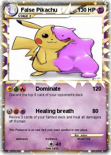 Pokemon False Pikachu