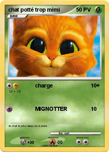 Pokemon chat potté trop mimi