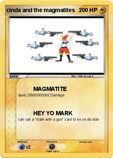 Pokemon cinda and the magmatites