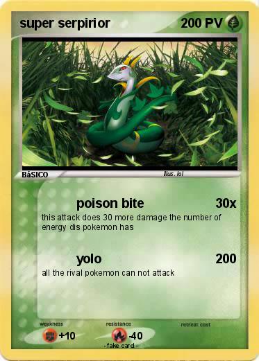 Pokemon super serpirior
