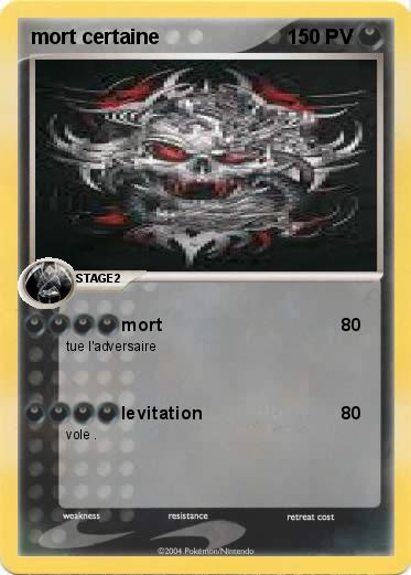 Pokemon mort certaine