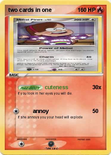 Pokemon two cards in one
