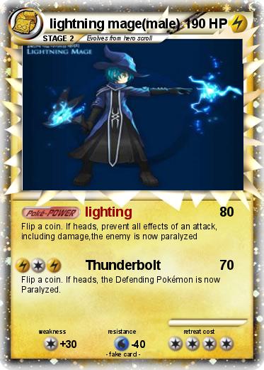 Pokemon lightning mage(male)