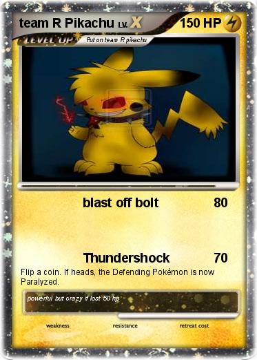 Pokemon team R Pikachu