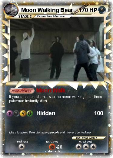 Pokemon Moon Walking Bear