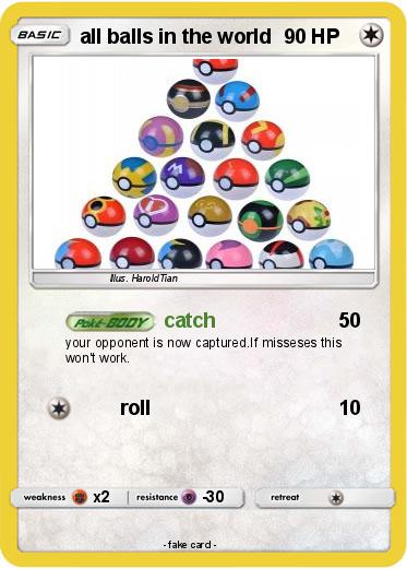 Pokemon all balls in the world