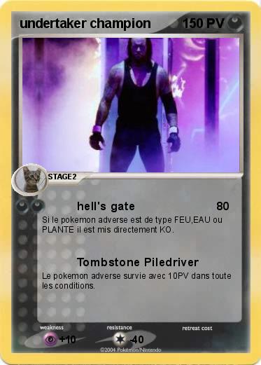 Pokemon undertaker champion