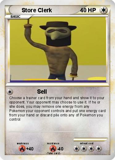 Pokemon Store Clerk