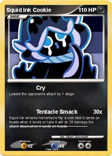 Pokemon Squid Ink Cookie