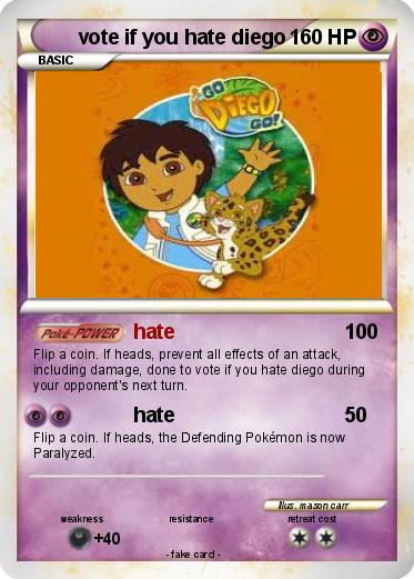 Pokemon vote if you hate diego