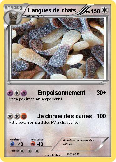 Pokemon Langues de chats
