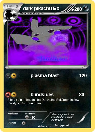 Pokemon dark pikachu EX