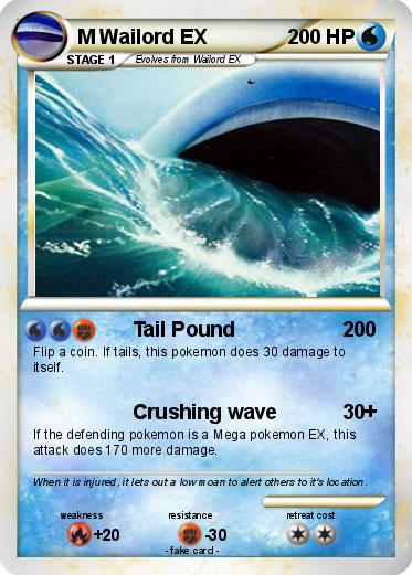 Pokemon M Wailord EX