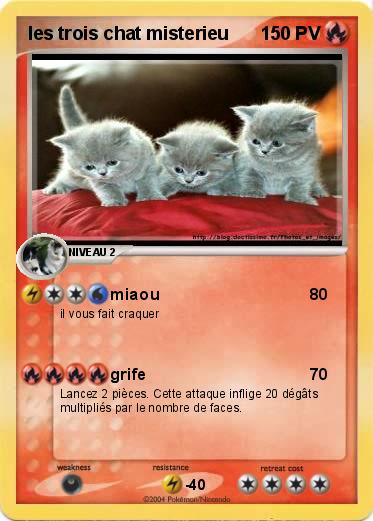 Pokemon les trois chat misterieu