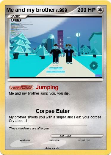 Pokemon Me and my brother