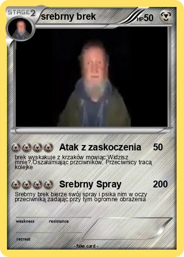 Pokemon srebrny brek