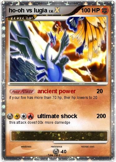 Pokemon ho-oh vs lugia