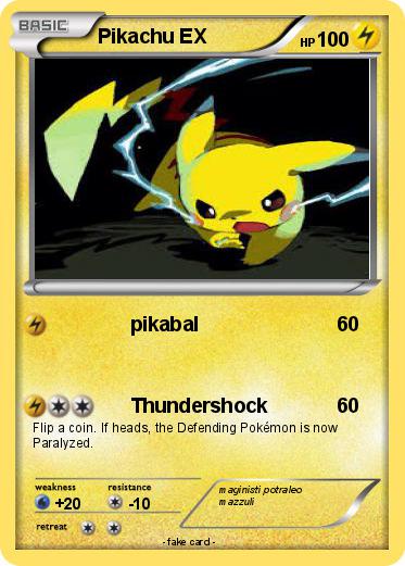 Pokemon Pikachu EX