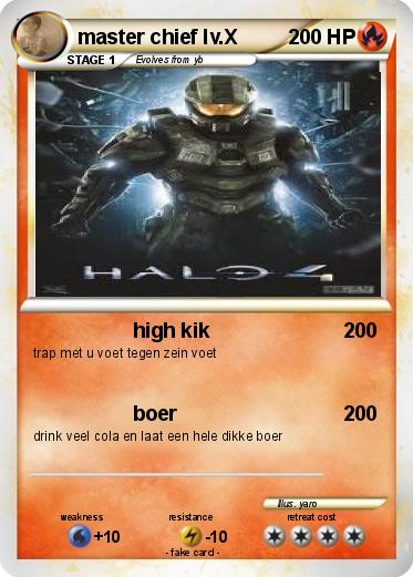 Pokemon master chief lv.X