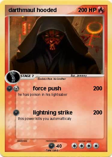 Pokemon darthmaul hooded