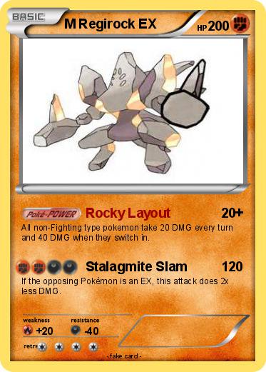 Pokemon M Regirock EX