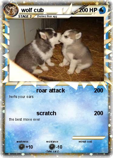 Pokemon wolf cub