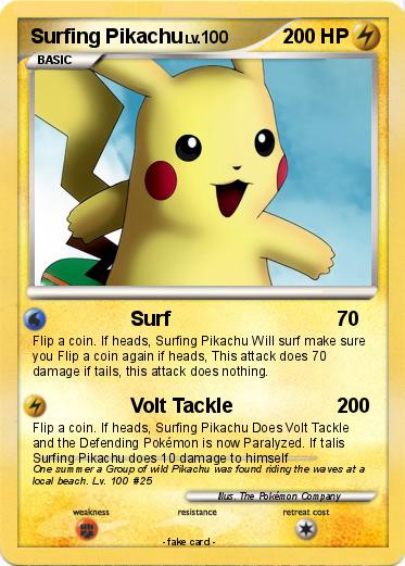 Pokemon Surfing Pikachu