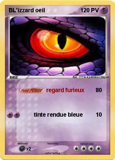 Pokemon BL'izzard oeil