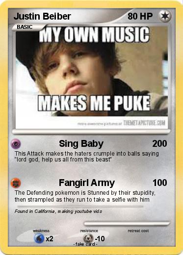 Pokemon Justin Beiber