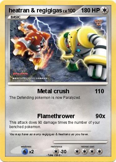 Pokemon heatran & regigigas