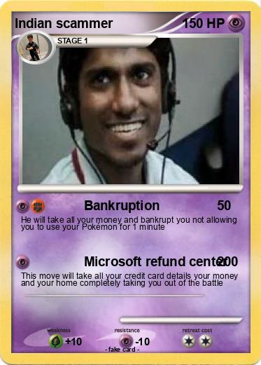 Pokemon Indian scammer