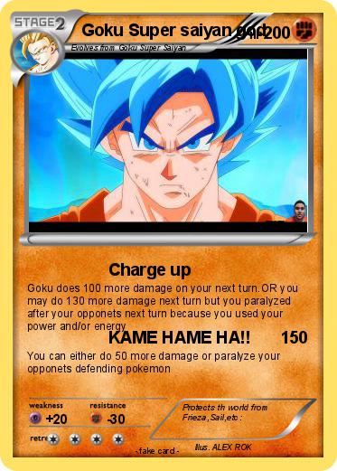 Pokemon Goku Super saiyan god