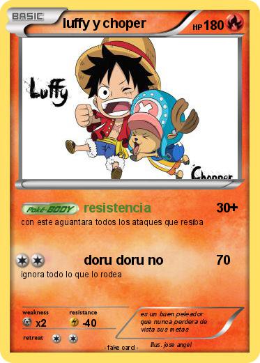 Pokemon luffy y choper
