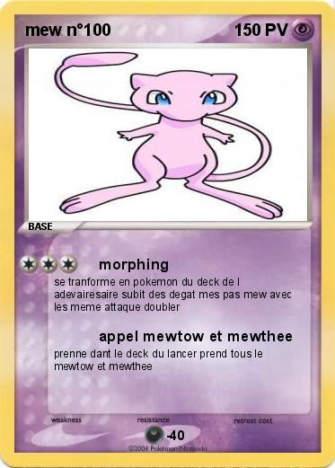 Pokemon mew n°100