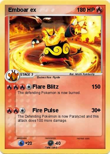Pokemon Emboar ex