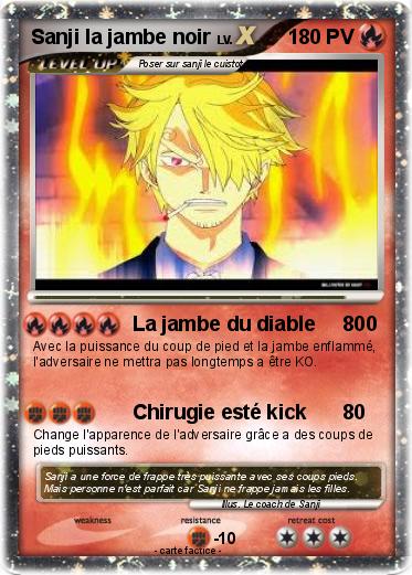 Pokemon Sanji la jambe noir