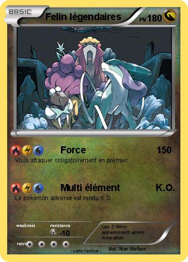Pokemon Felin légendaires