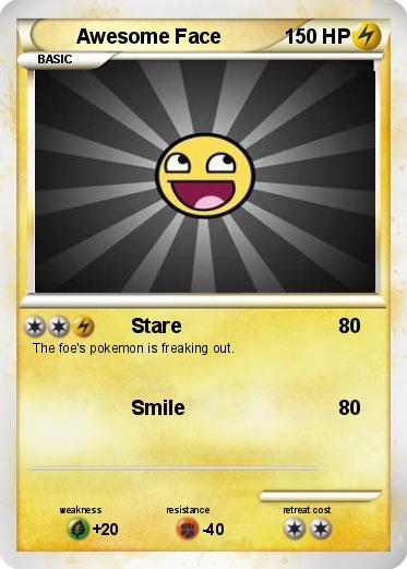 Pokemon Awesome Face