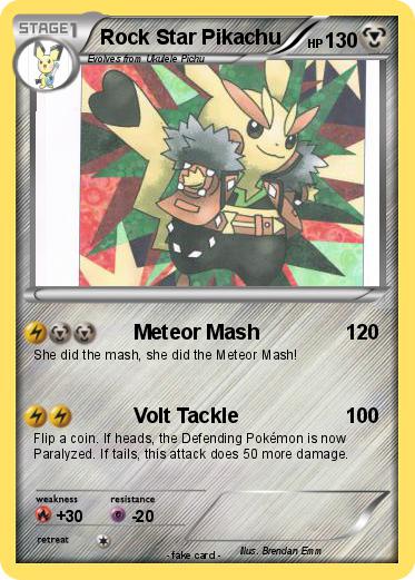 Pokemon Rock Star Pikachu