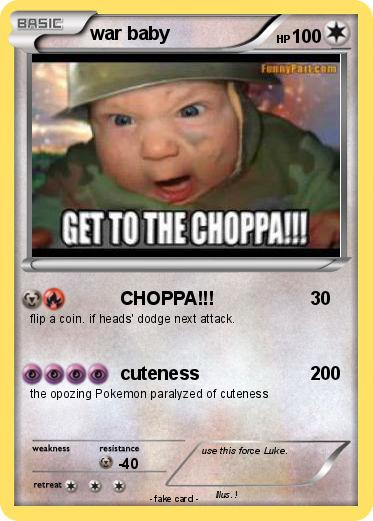 Pokemon war baby